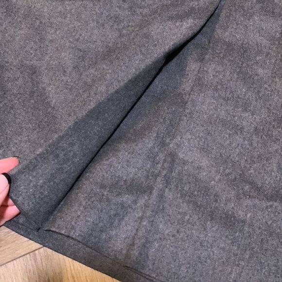 J. Crew 100% Wool Charcoal Gray Sailor Skirt - Picture 2 of 7